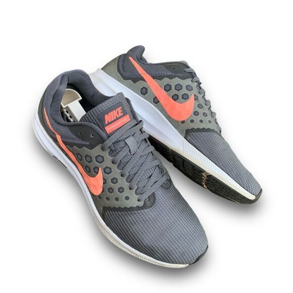 Nike Downshifter Cool Grey Lava Glow Running Athletic Shoes Women’s size 11 - Picture 8 of 15